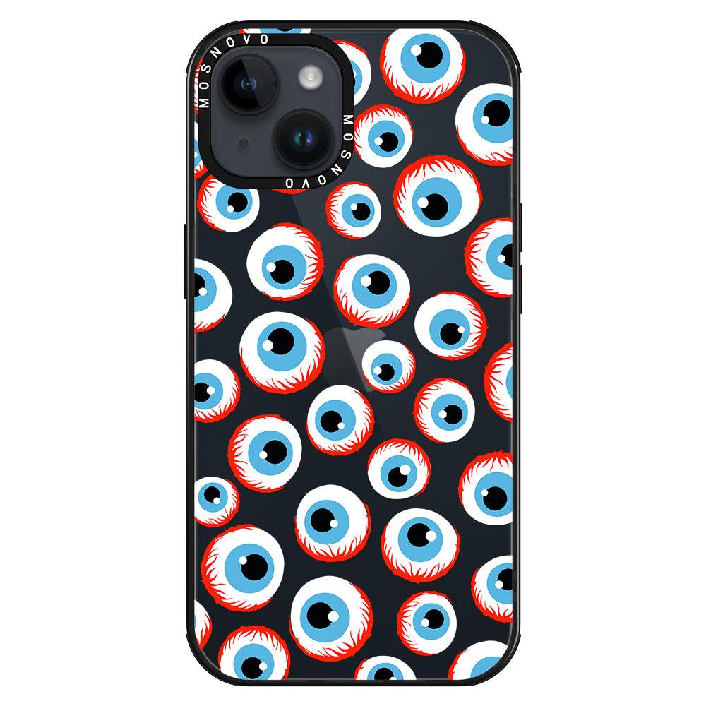 Scary Eyeball Phone Case - iPhone 14 Plus Case - MOSNOVO