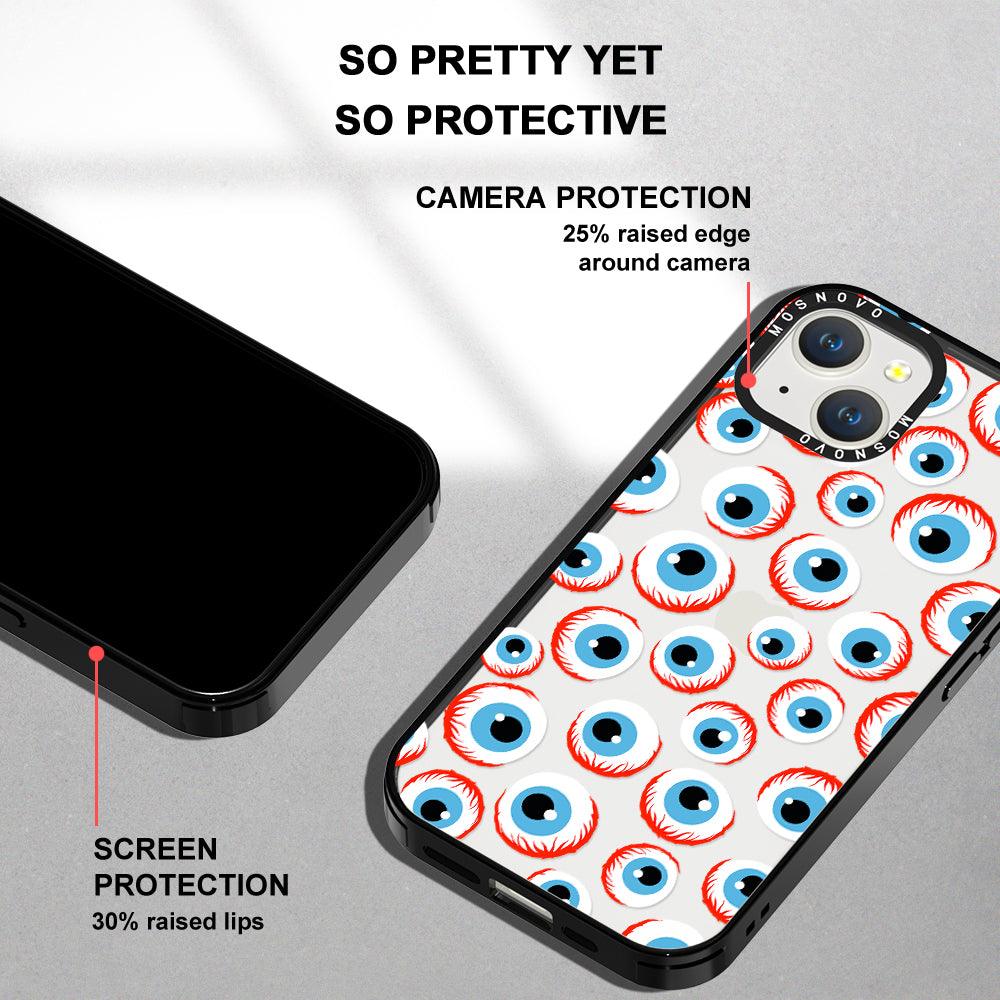 Scary Eyeball Phone Case - iPhone 14 Plus Case - MOSNOVO