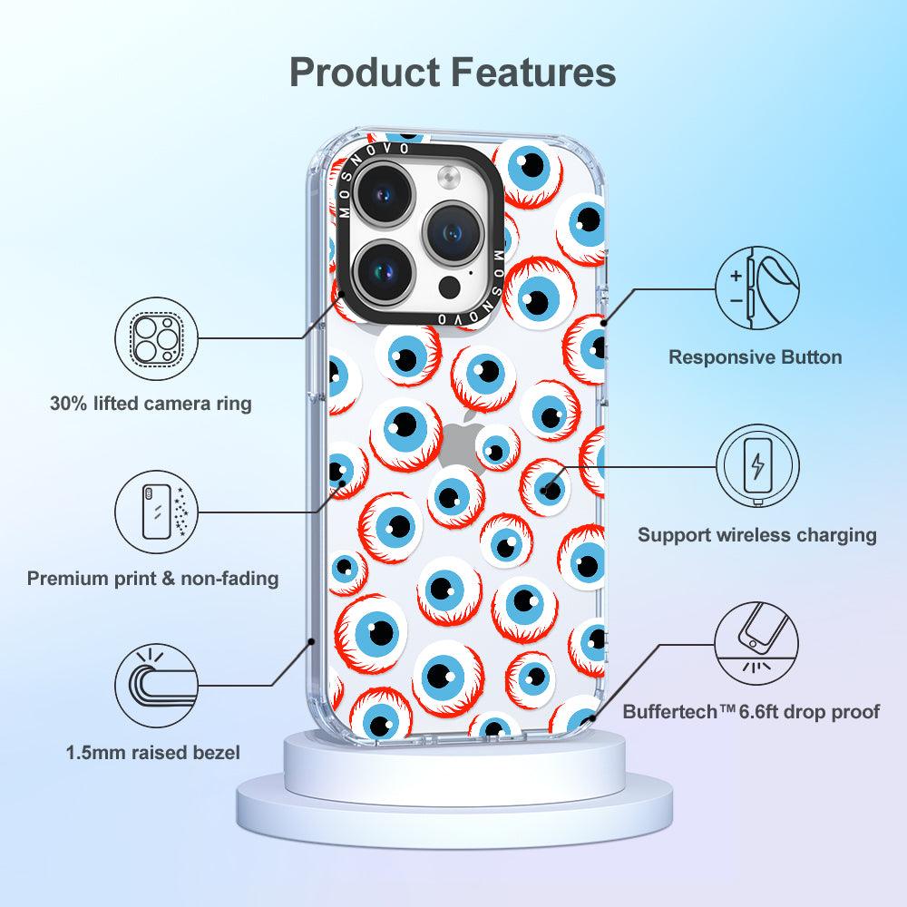 Scary Eyeball Phone Case - iPhone 14 Pro Case - MOSNOVO