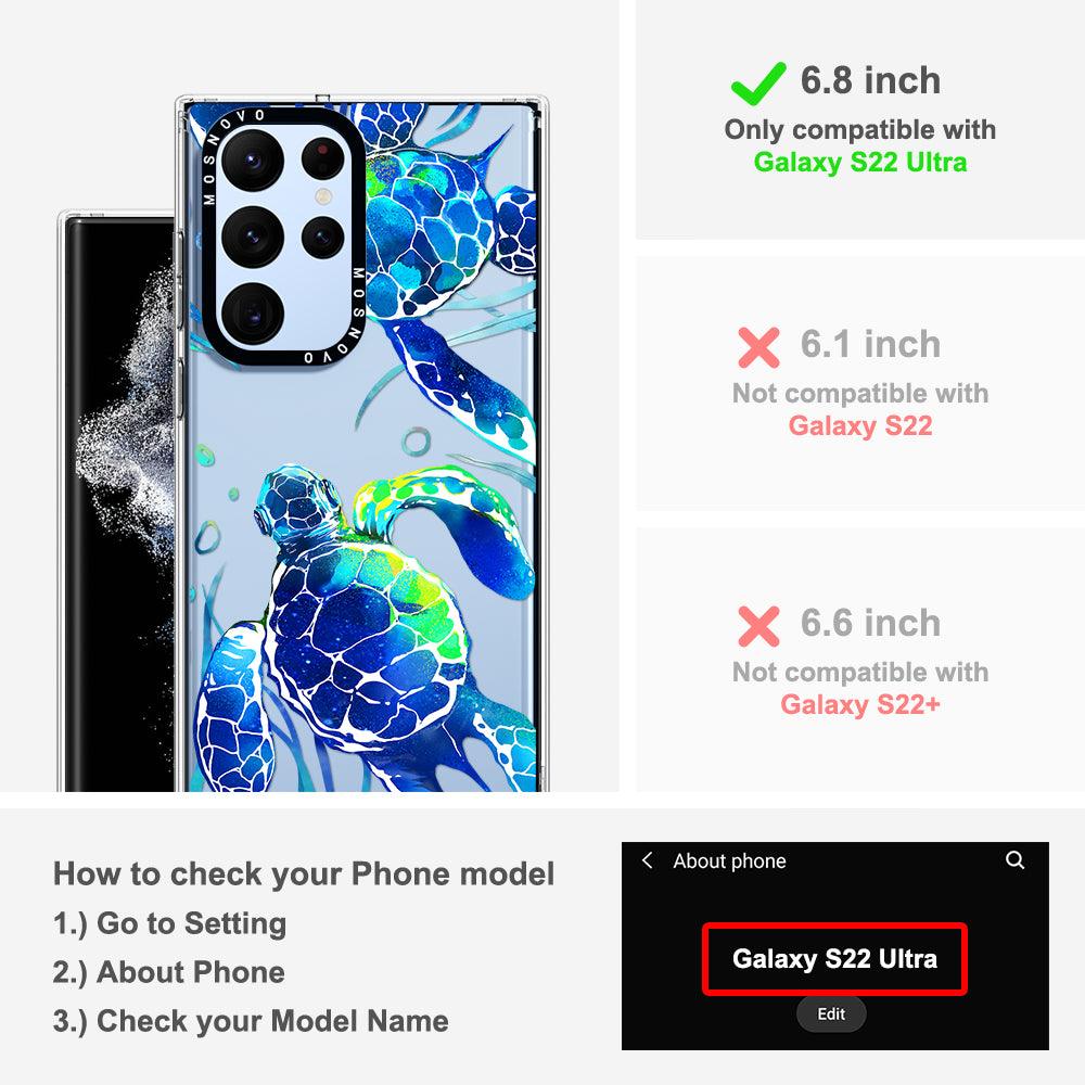 Sea Turtles Phone Case - Samsung Galaxy S22 Ultra Case - MOSNOVO