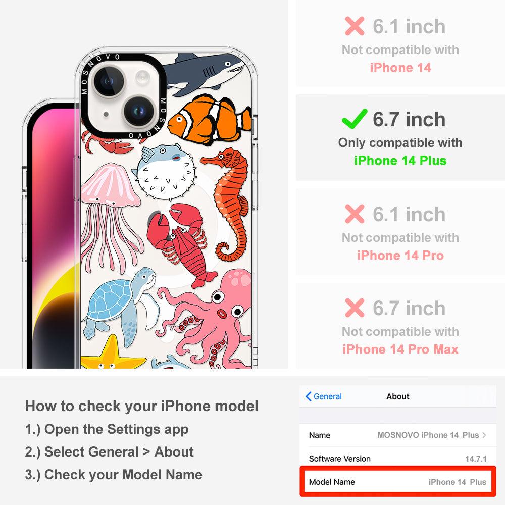 Sea World Phone Case - iPhone 14 Plus Case - MOSNOVO