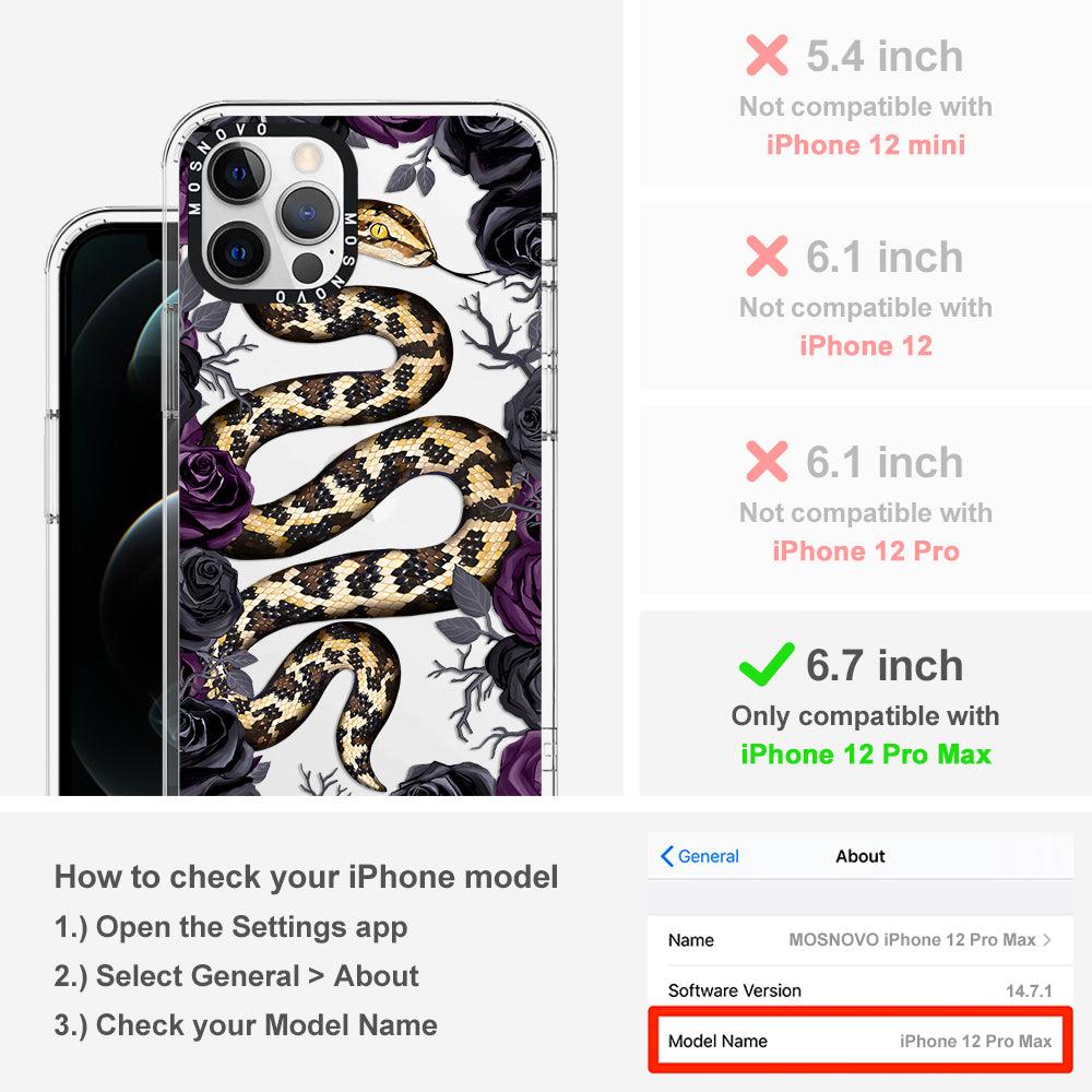 Secret Snake Garden Phone Case - iPhone 12 Pro Max Case - MOSNOVO