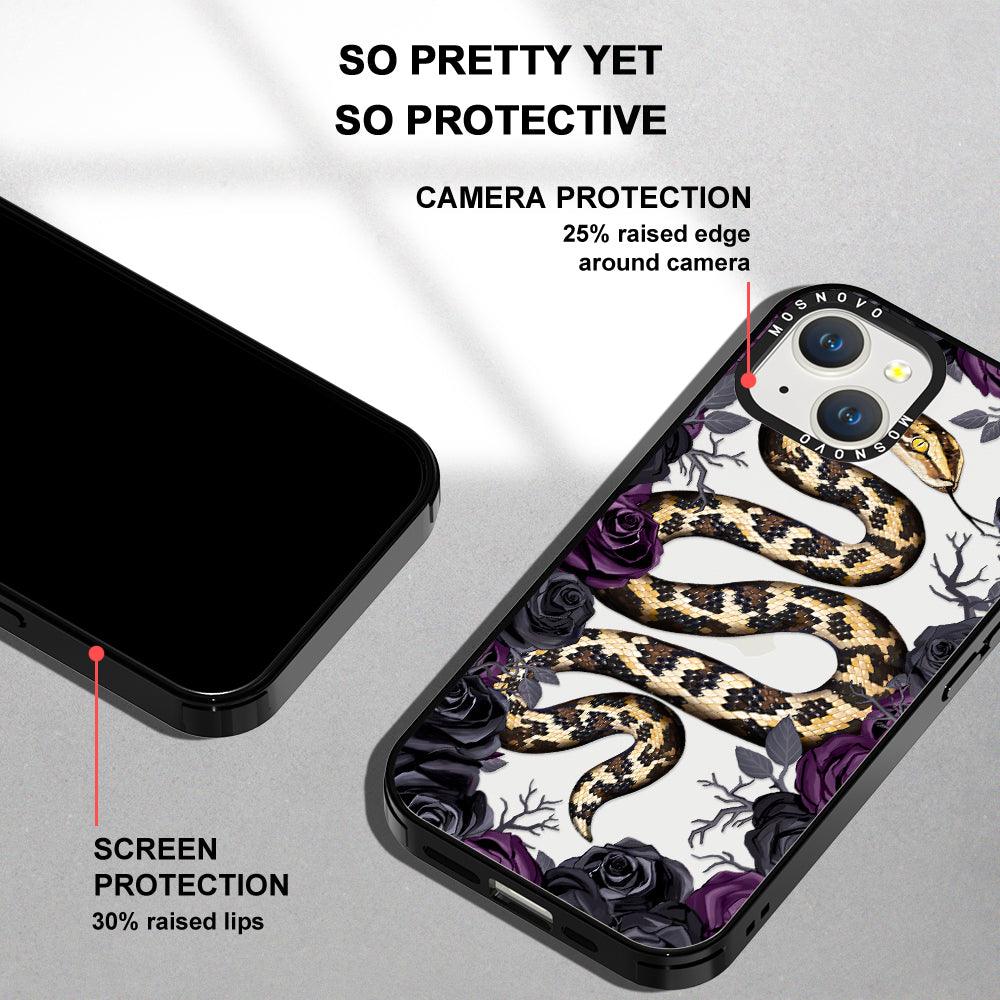 Secret Snake Garden Phone Case - iPhone 14 Case - MOSNOVO