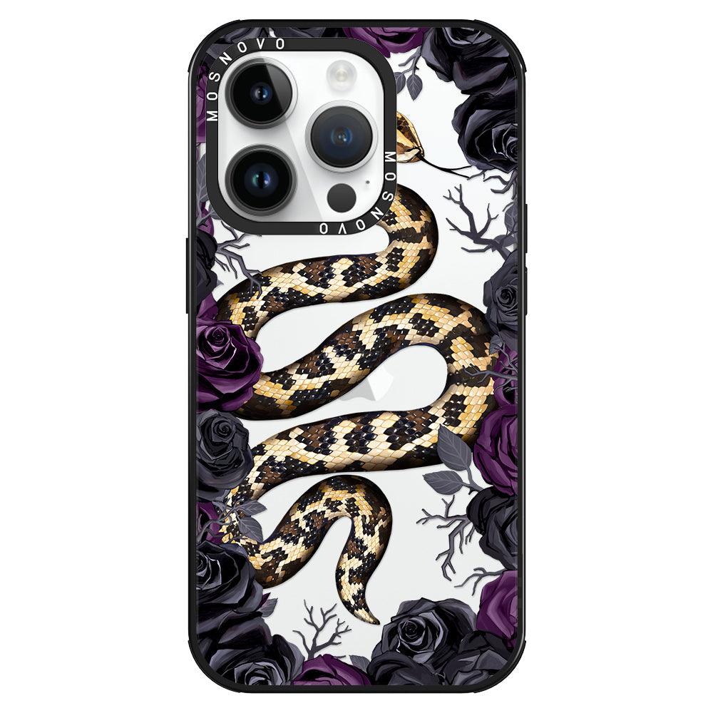 Secret Snake Garden Phone Case - iPhone 14 Pro Case - MOSNOVO