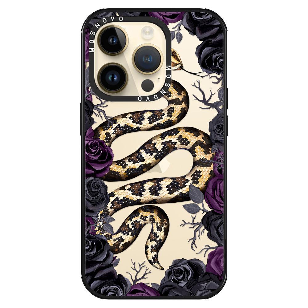 Secret Snake Garden Phone Case - iPhone 14 Pro Case - MOSNOVO