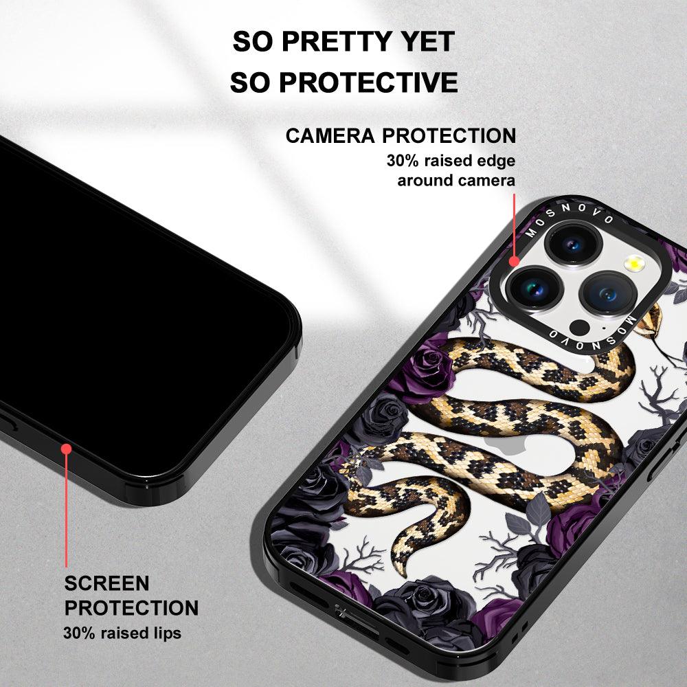 Secret Snake Garden Phone Case - iPhone 14 Pro Case - MOSNOVO