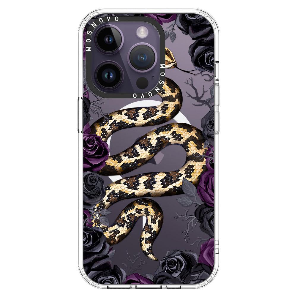 Secret Snake Garden Phone Case - iPhone 14 Pro Case - MOSNOVO