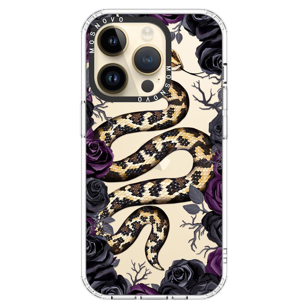 Secret Snake Garden Phone Case - iPhone 14 Pro Case - MOSNOVO