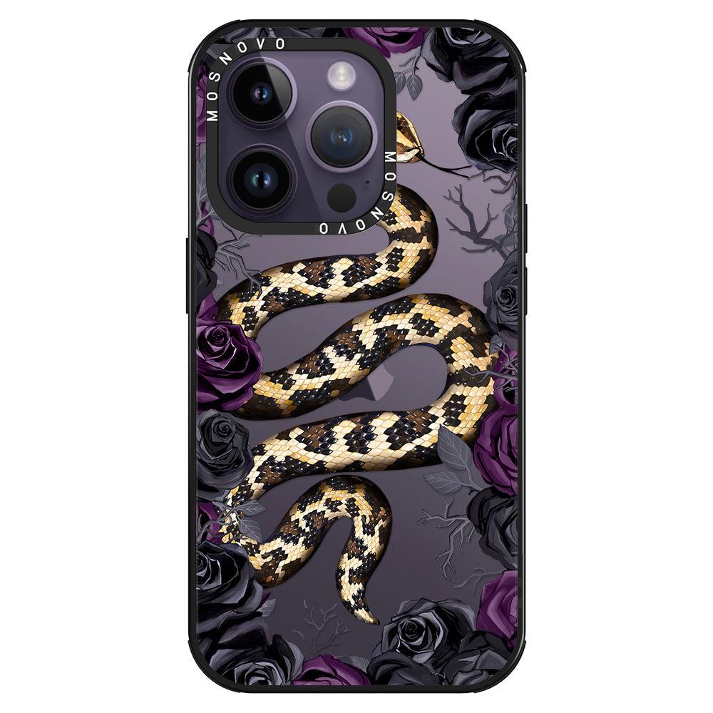 Secret Snake Garden Phone Case - iPhone 14 Pro Case - MOSNOVO