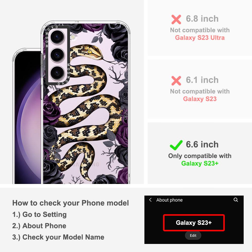 Secret Snake Garden Phone Case - Samsung Galaxy S23 Plus Case - MOSNOVO