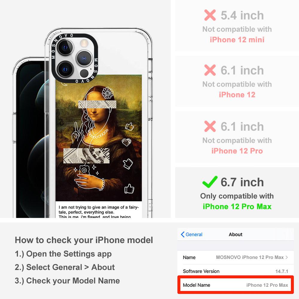 Selfie Artwork Phone Case - iPhone 12 Pro Max Case - MOSNOVO