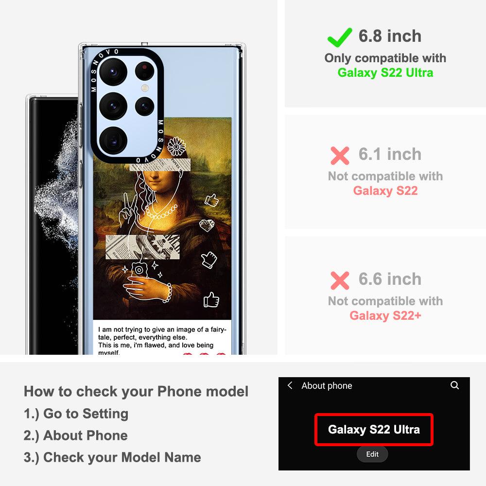 Selfie Artwork Phone Case - Samsung Galaxy S22 Ultra Case - MOSNOVO