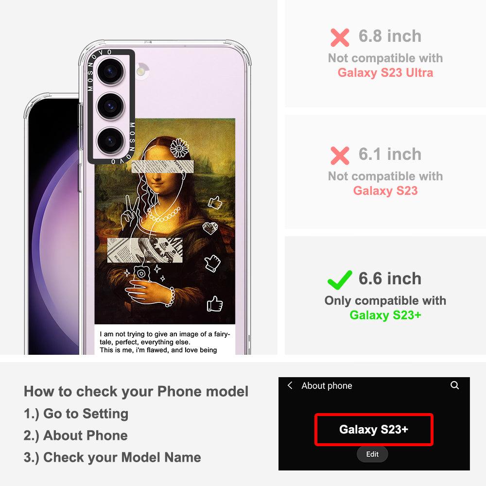 Selfie Artwork Phone Case - Samsung Galaxy S23 Plus Case - MOSNOVO