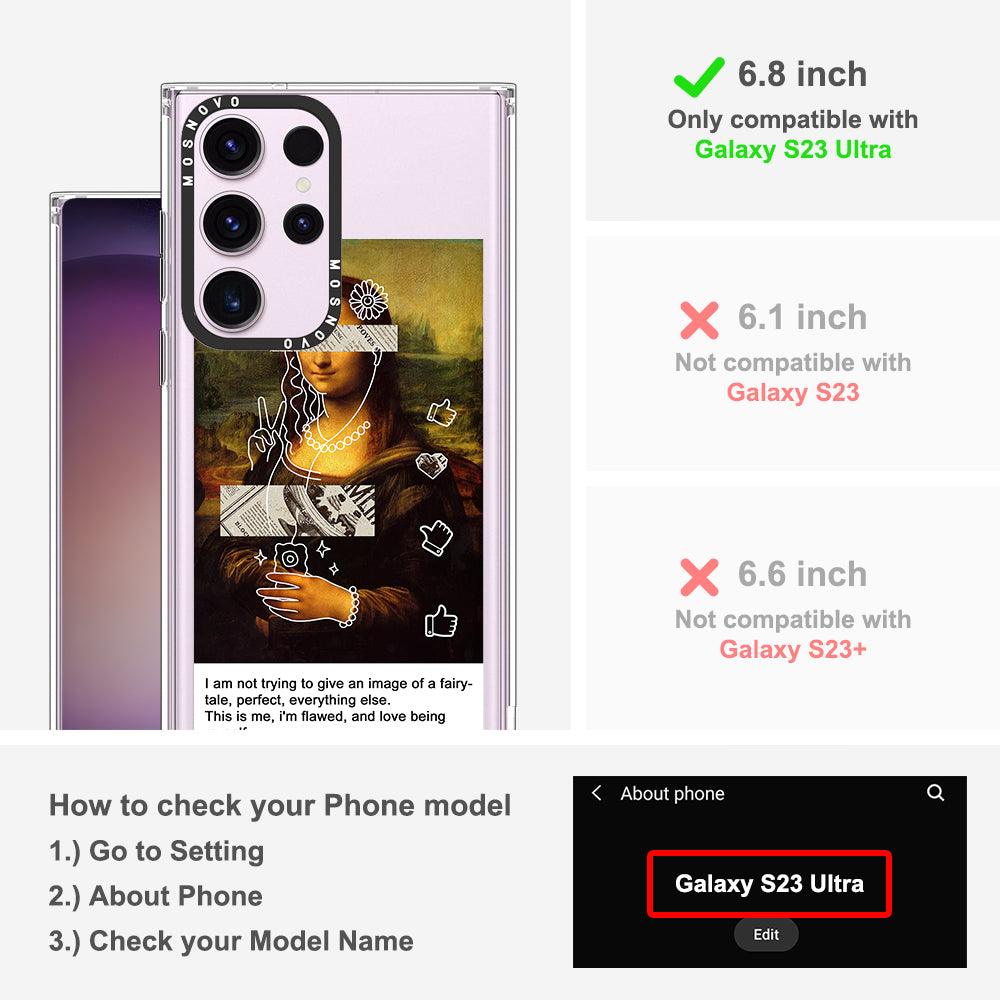 Selfie Artwork Phone Case - Samsung Galaxy S23 Ultra Case - MOSNOVO