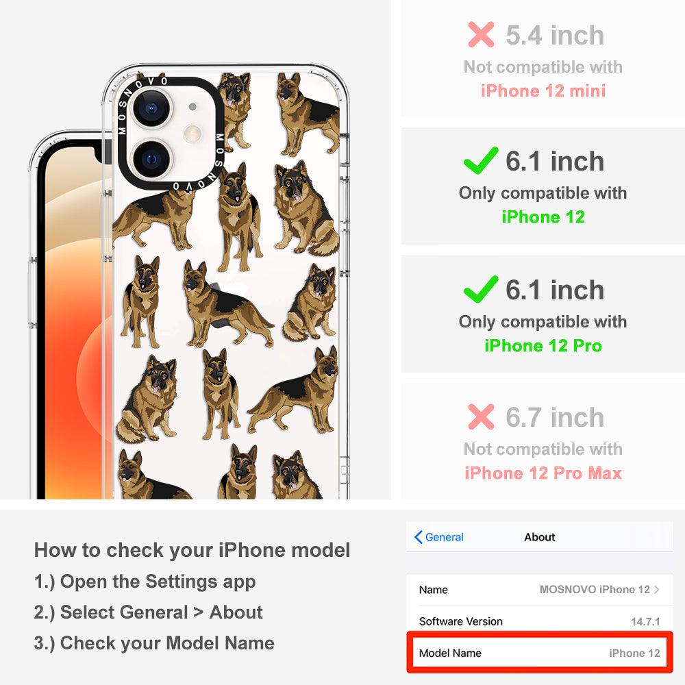 Shepherd Dog Phone Case - iPhone 12 Case - MOSNOVO