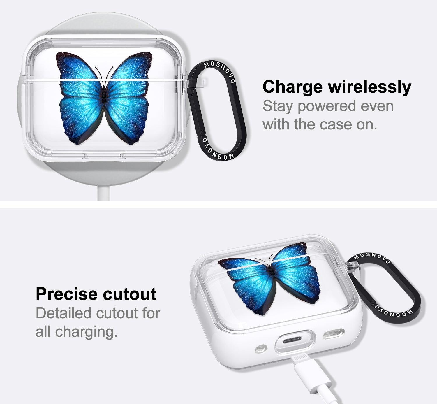 Shimmering Butterfly AirPods Pro 2 Case (2nd Generation) - MOSNOVO