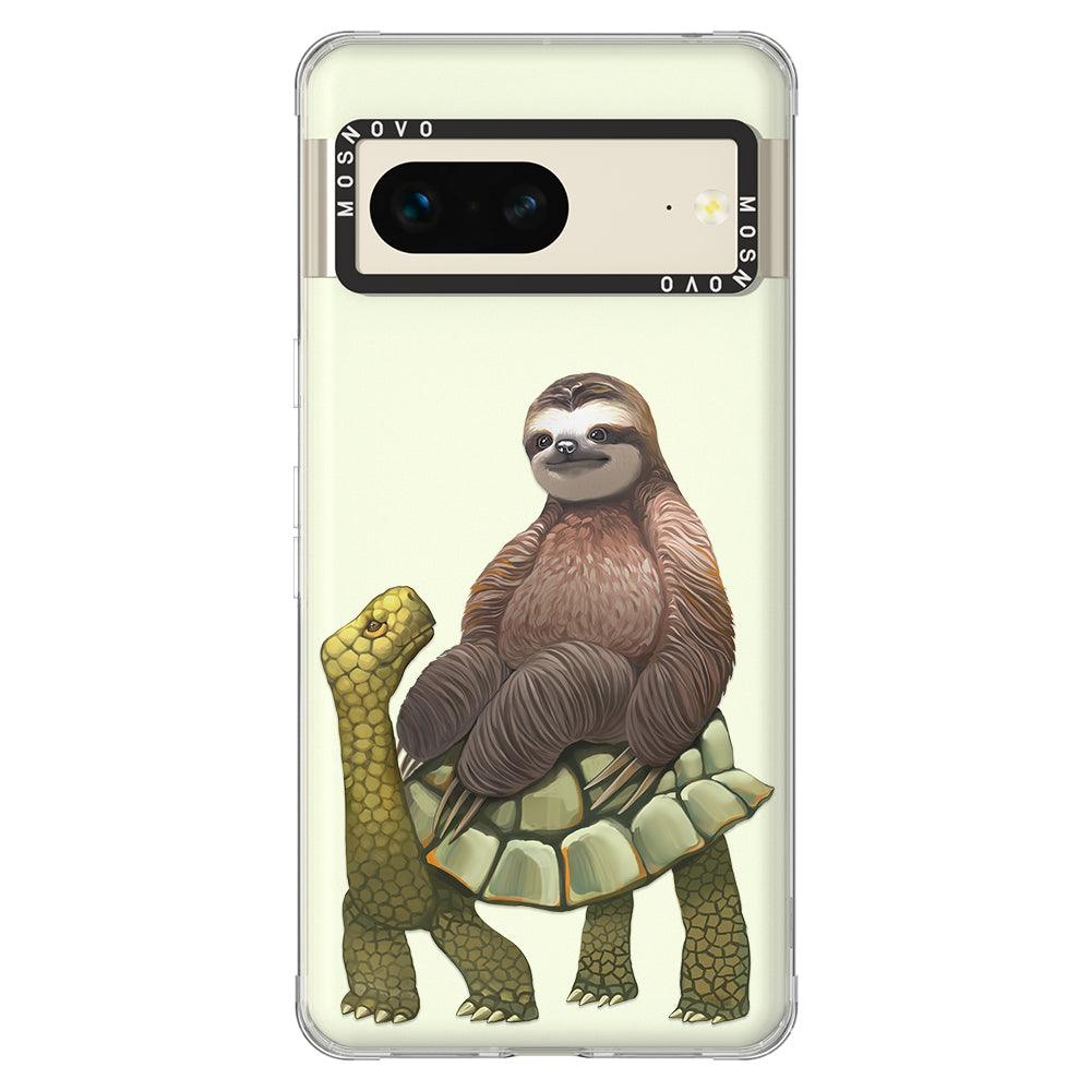 Sloth Turtle Phone Case - Google Pixel 7 Case - MOSNOVO