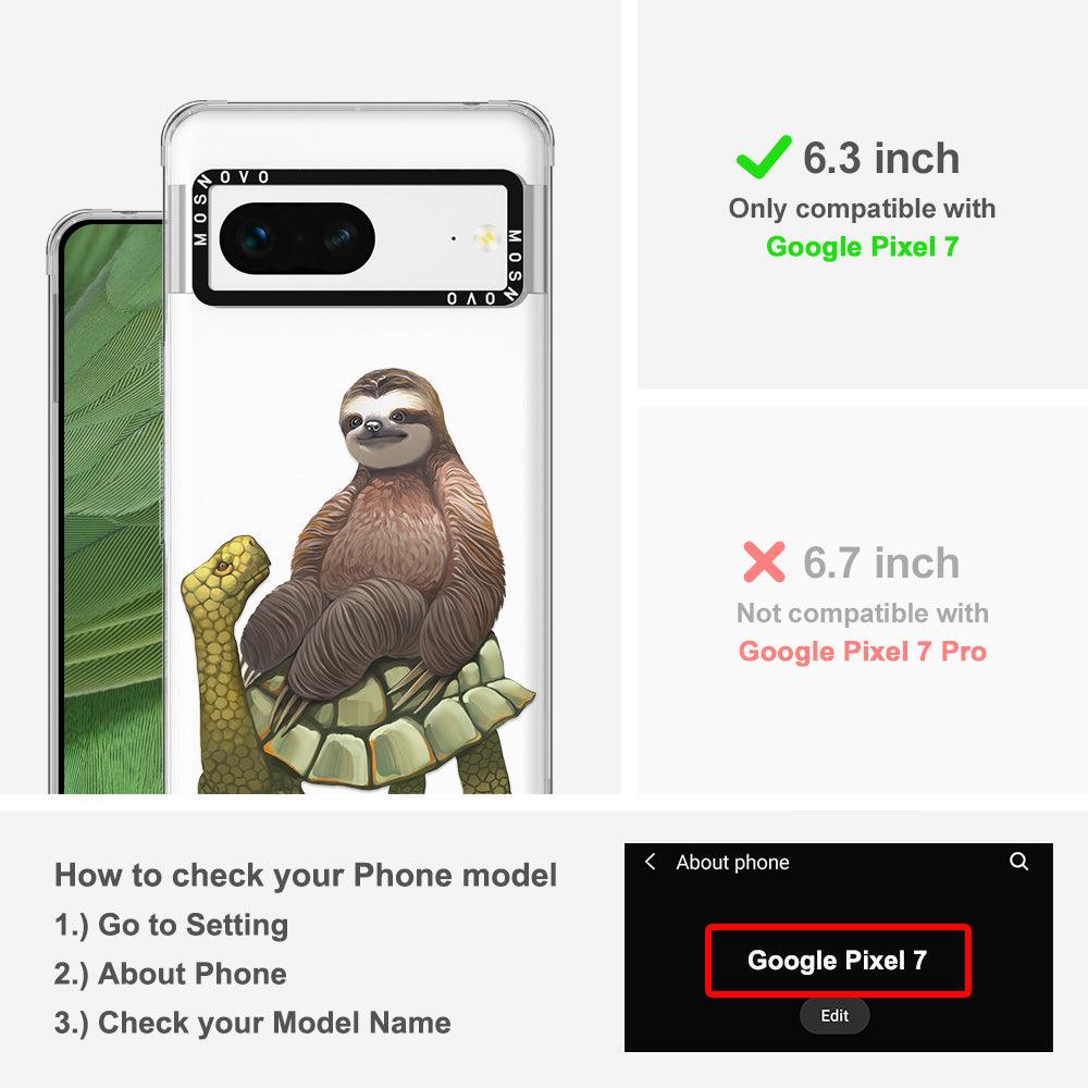 Sloth Turtle Phone Case - Google Pixel 7 Case - MOSNOVO