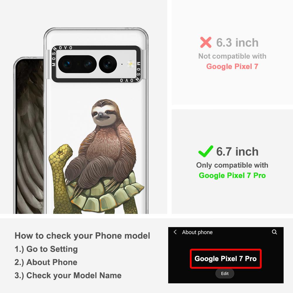 Sloth Turtle Phone Case - Google Pixel 7 Pro Case - MOSNOVO