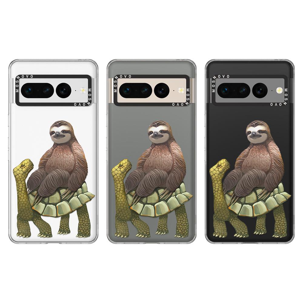 Sloth Turtle Phone Case - Google Pixel 7 Pro Case - MOSNOVO