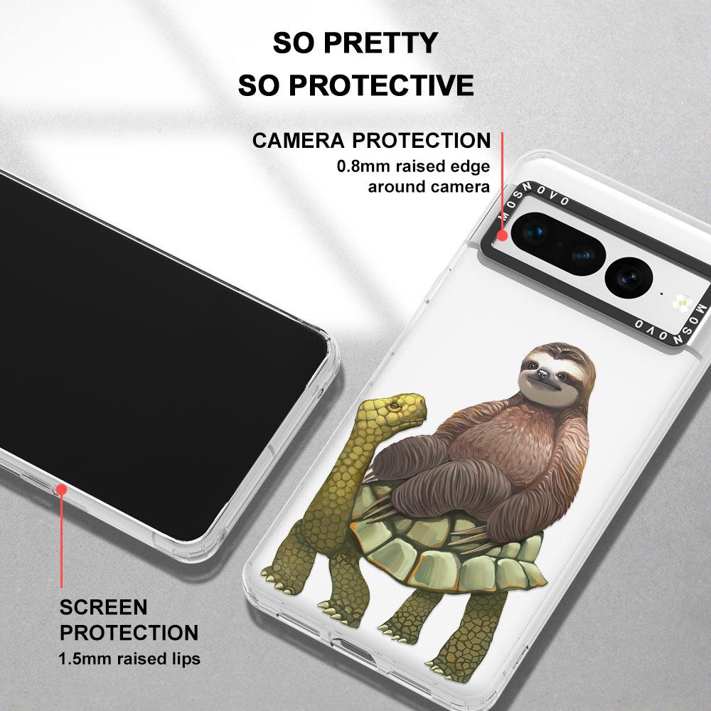 Sloth Turtle Phone Case - Google Pixel 7 Pro Case - MOSNOVO