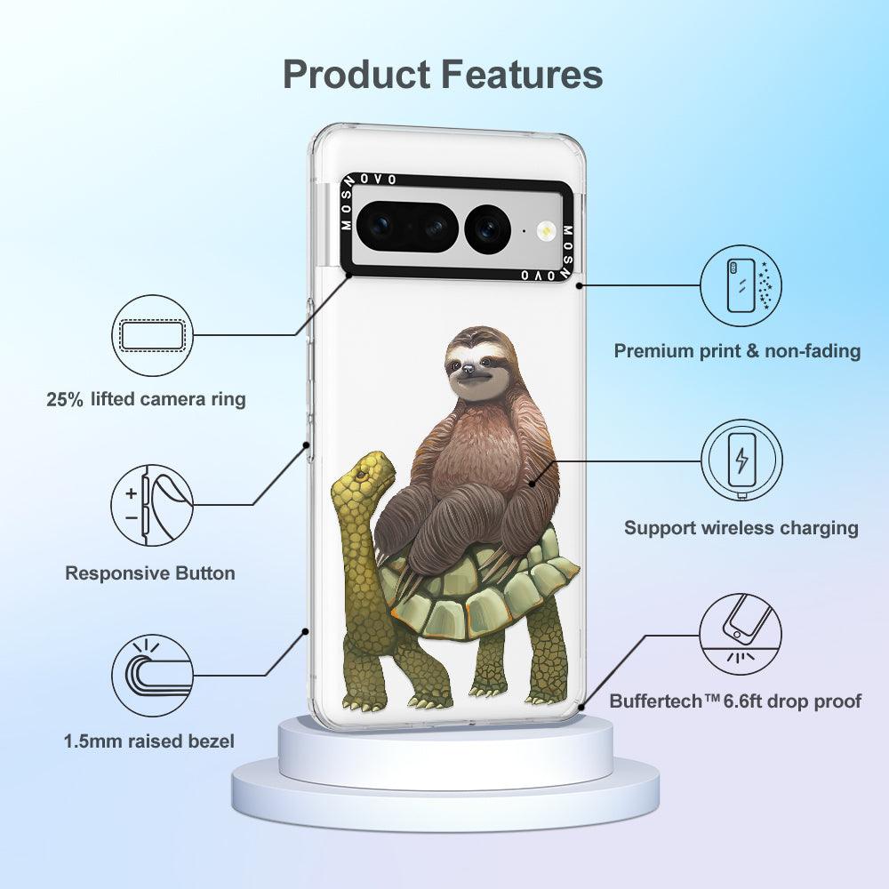 Sloth Turtle Phone Case - Google Pixel 7 Pro Case - MOSNOVO