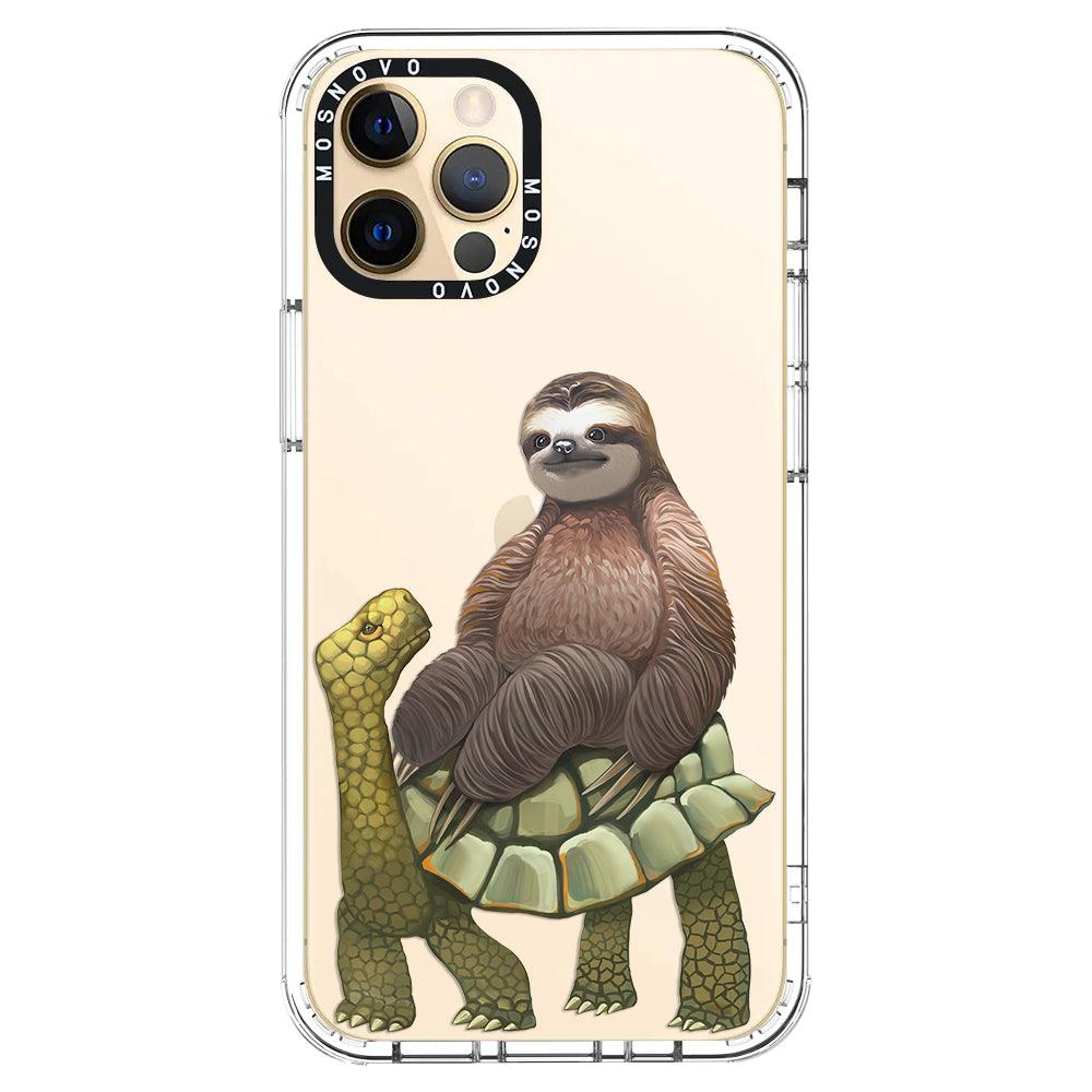 Sloth Turtle Phone Case - iPhone 12 Pro Case - MOSNOVO