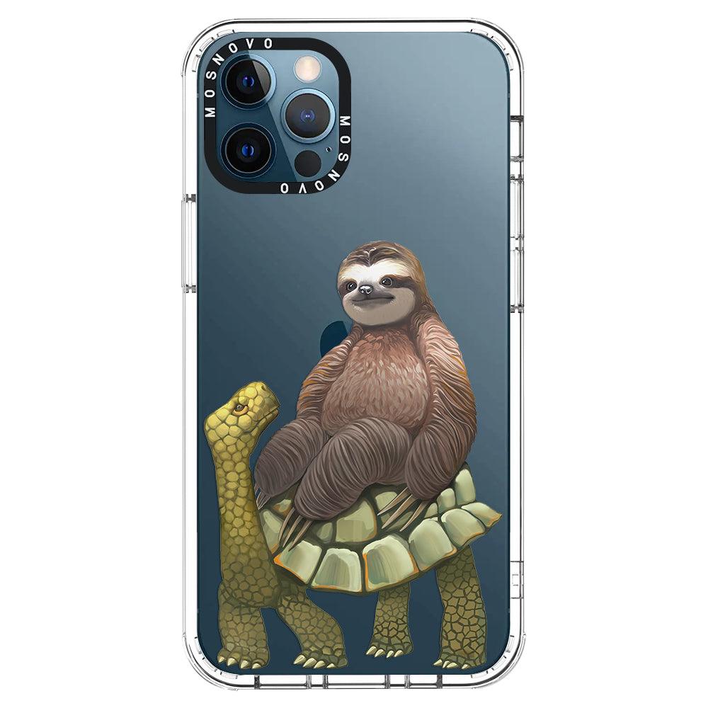 Sloth Turtle Phone Case - iPhone 12 Pro Case - MOSNOVO