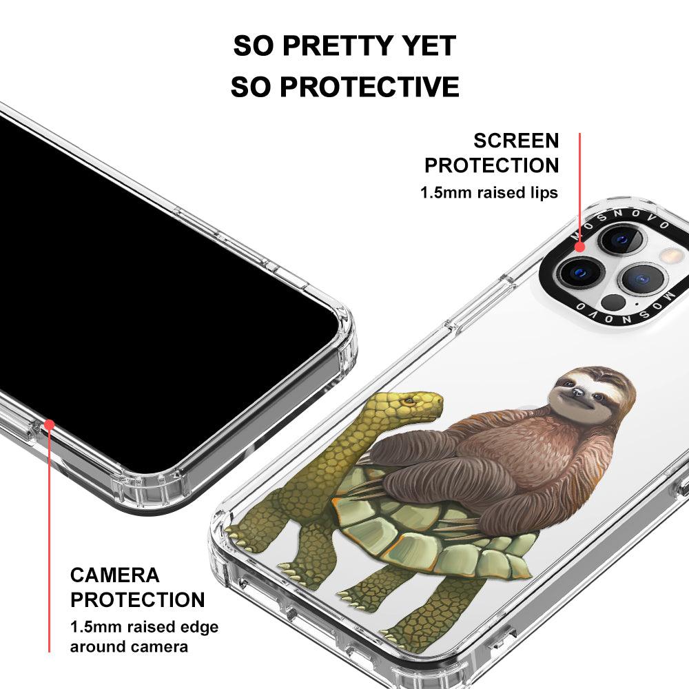 Sloth Turtle Phone Case - iPhone 12 Pro Case - MOSNOVO