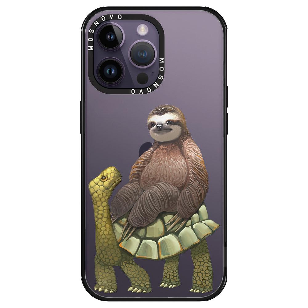 Sloth Turtle Phone Case - iPhone 14 Pro Max Case - MOSNOVO