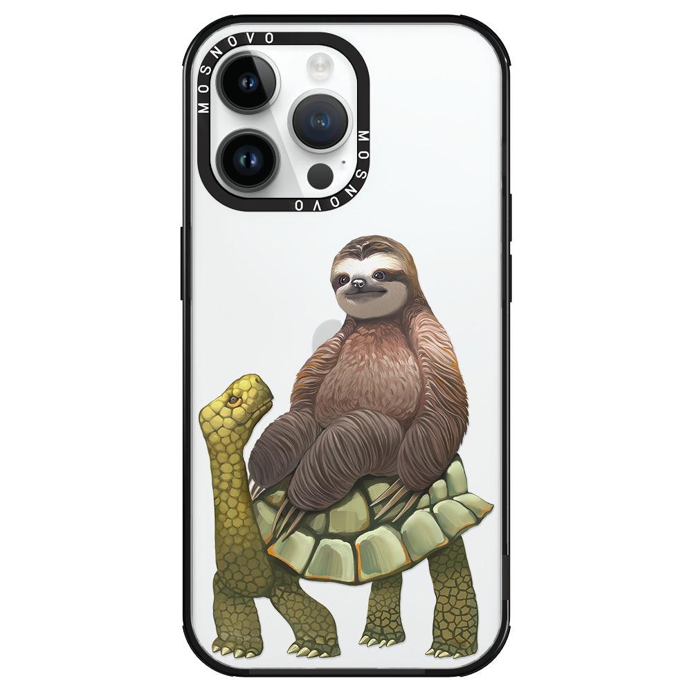 Sloth Turtle Phone Case - iPhone 14 Pro Max Case - MOSNOVO