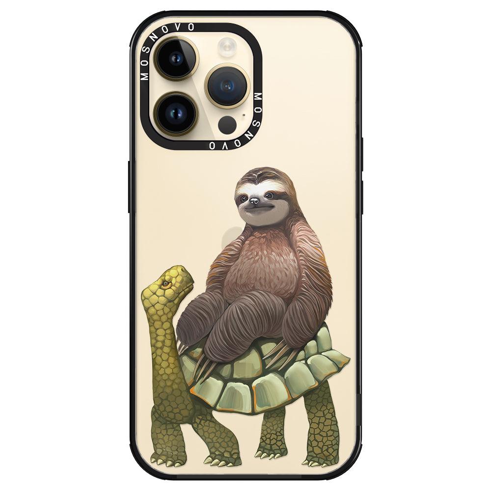 Sloth Turtle Phone Case - iPhone 14 Pro Max Case - MOSNOVO