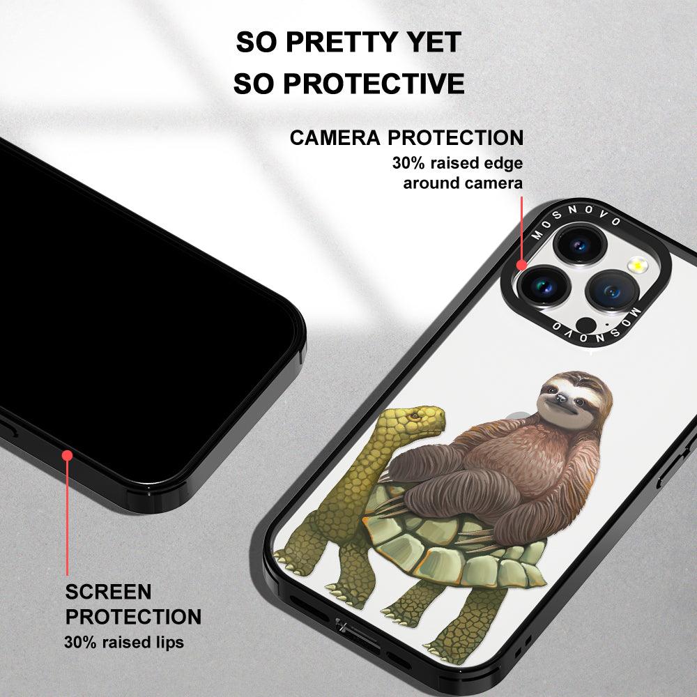 Sloth Turtle Phone Case - iPhone 14 Pro Max Case - MOSNOVO