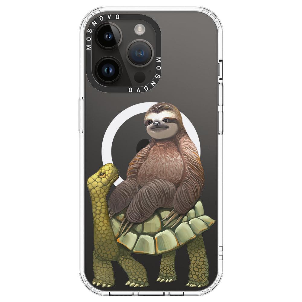 Sloth Turtle Phone Case - iPhone 14 Pro Max Case - MOSNOVO