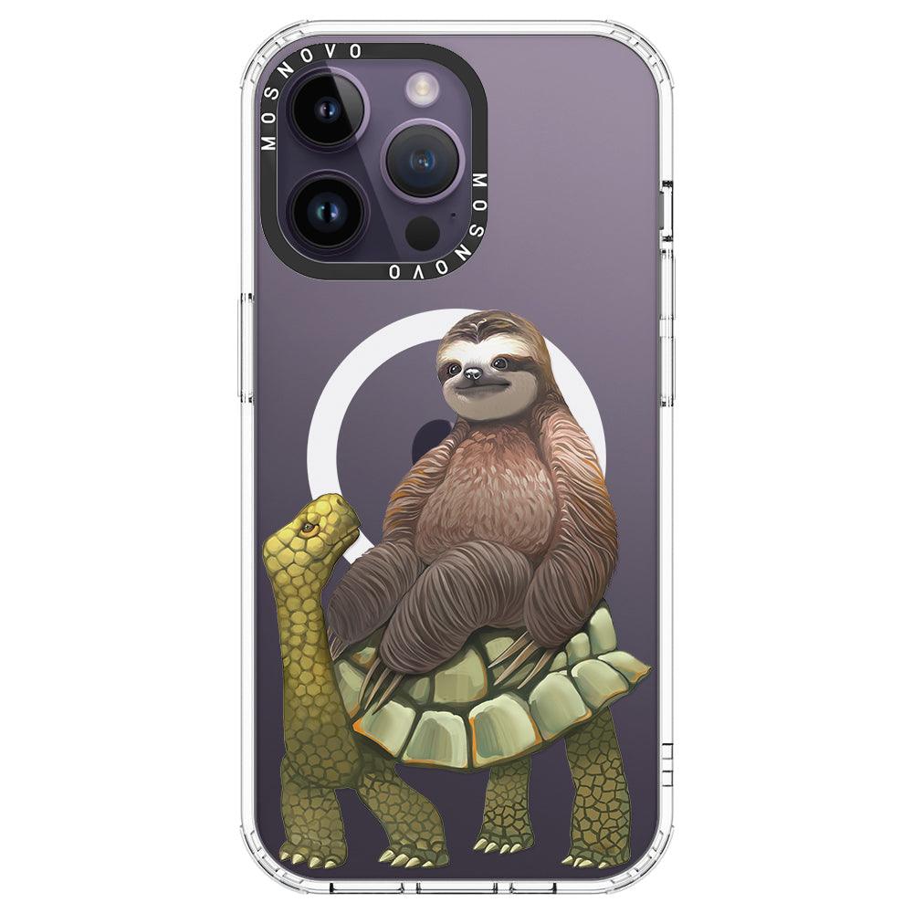 Sloth Turtle Phone Case - iPhone 14 Pro Max Case - MOSNOVO