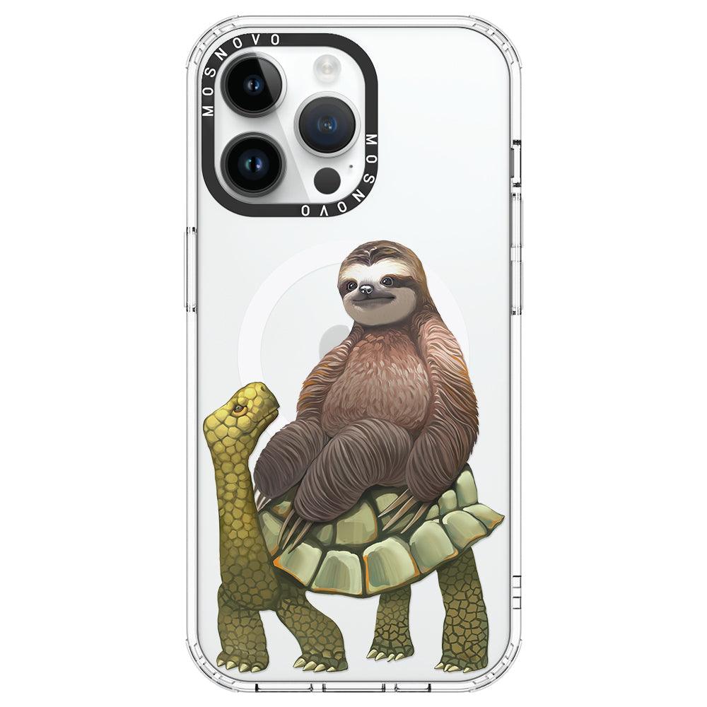 Sloth Turtle Phone Case - iPhone 14 Pro Max Case - MOSNOVO