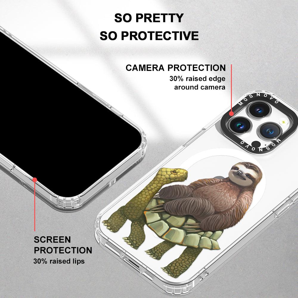 Sloth Turtle Phone Case - iPhone 14 Pro Max Case - MOSNOVO