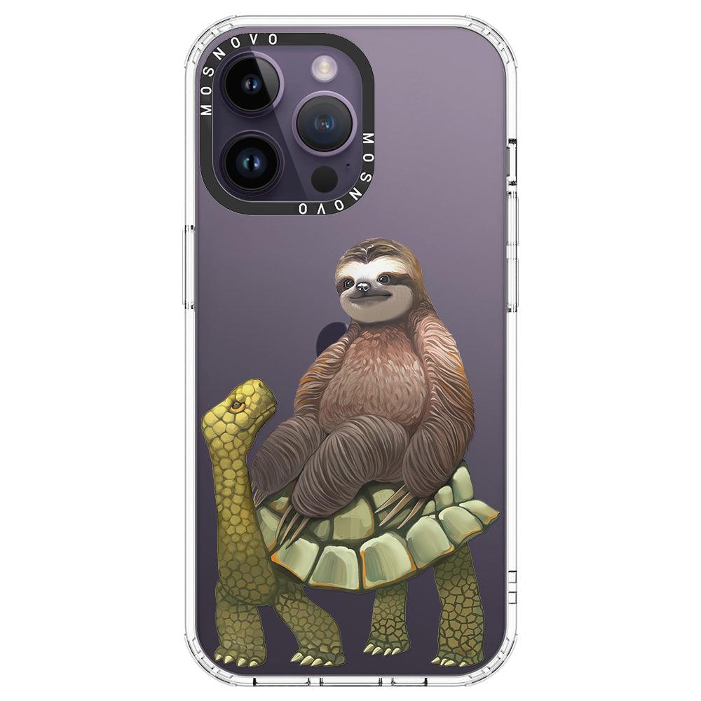 Sloth Turtle Phone Case - iPhone 14 Pro Max Case - MOSNOVO