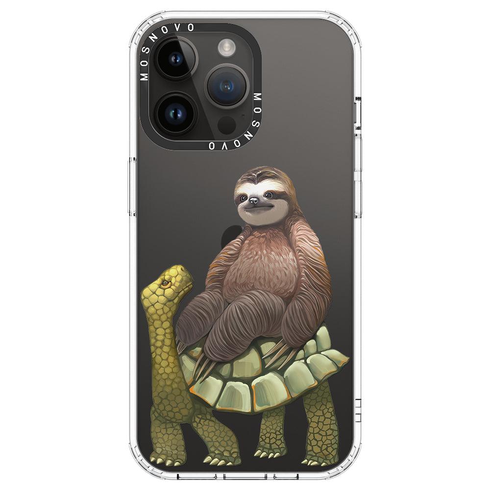 Sloth Turtle Phone Case - iPhone 14 Pro Max Case - MOSNOVO