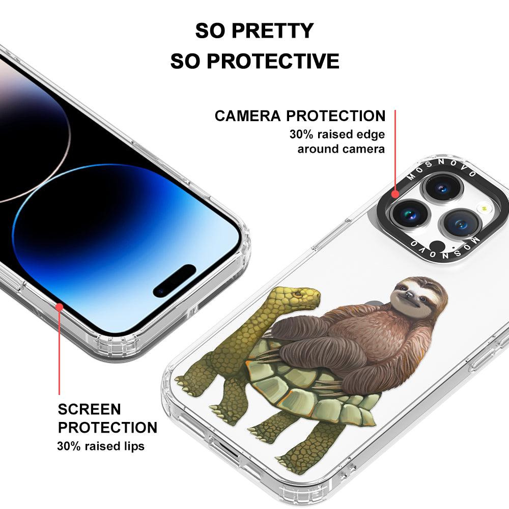 Sloth Turtle Phone Case - iPhone 14 Pro Max Case - MOSNOVO