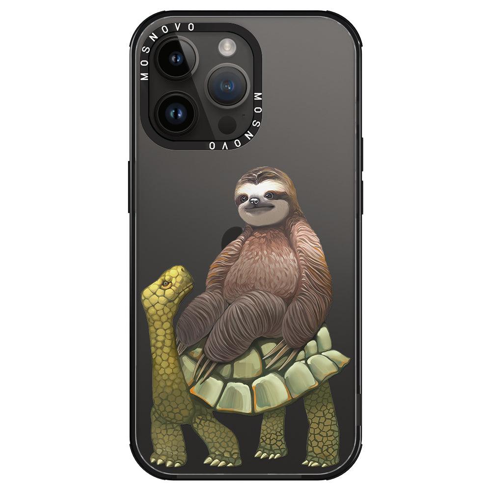 Sloth Turtle Phone Case - iPhone 14 Pro Max Case - MOSNOVO