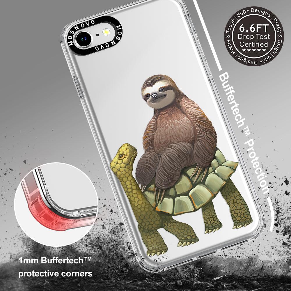 Sloth Turtle Phone Case - iPhone 7 Case - MOSNOVO