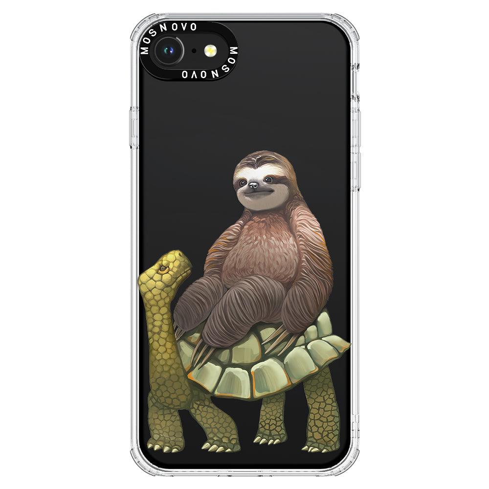 Sloth Turtle Phone Case - iPhone SE 2020 Case - MOSNOVO