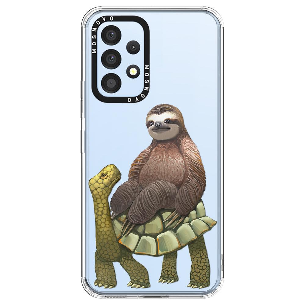 Sloth Turtle Phone Case - Samsung Galaxy A53 Case - MOSNOVO