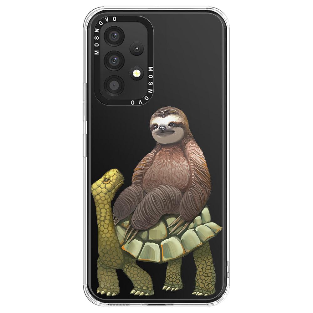 Sloth Turtle Phone Case - Samsung Galaxy A53 Case - MOSNOVO