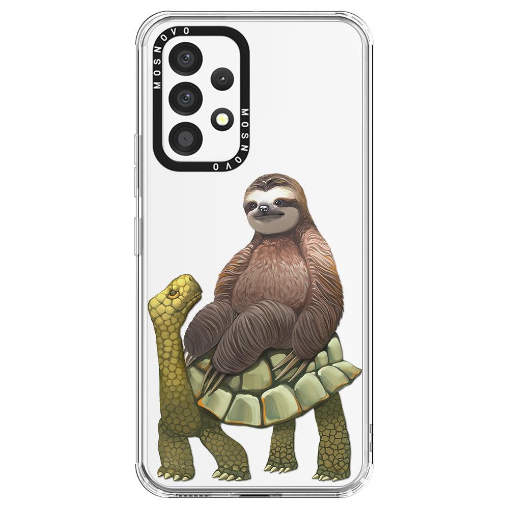 Sloth Turtle Phone Case - Samsung Galaxy A53 Case - MOSNOVO