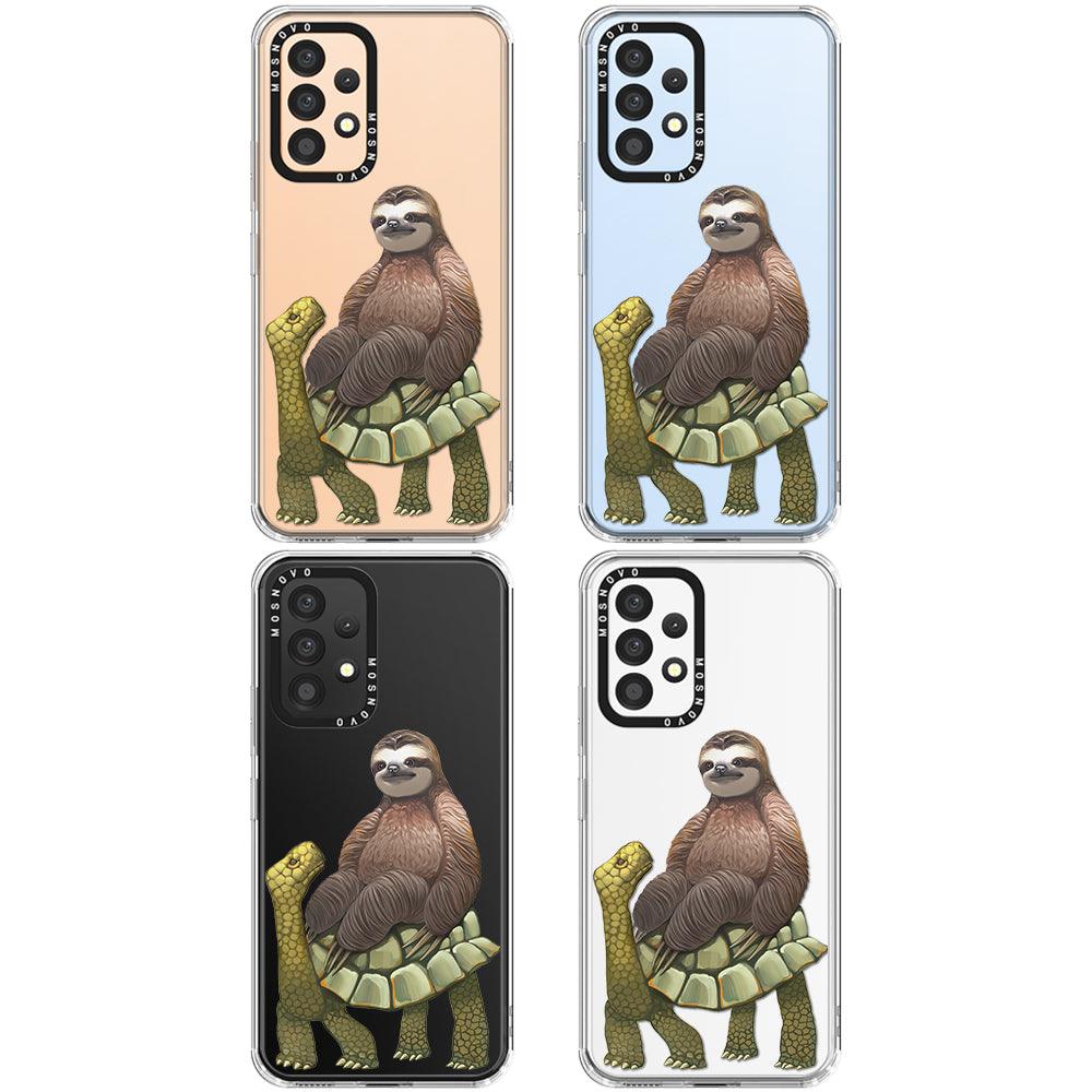 Sloth Turtle Phone Case - Samsung Galaxy A53 Case - MOSNOVO