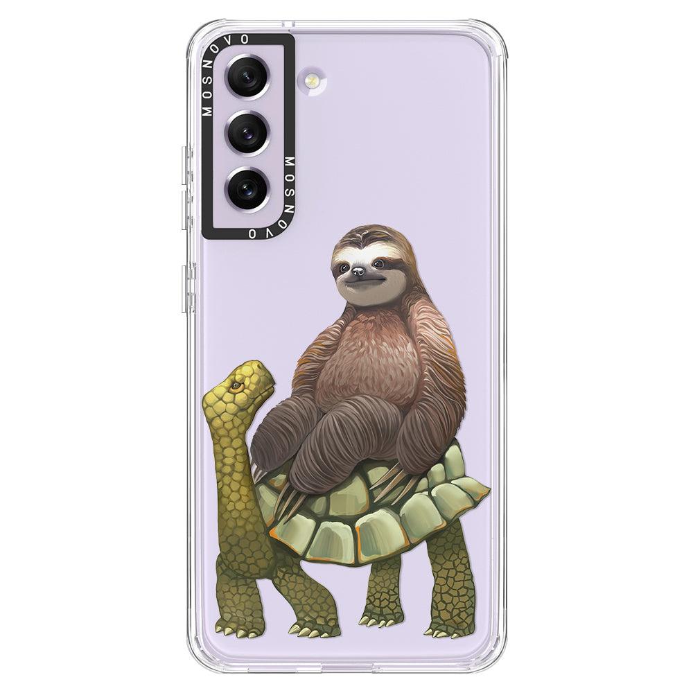 Sloth Turtle Phone Case - Samsung Galaxy S21 FE Case - MOSNOVO