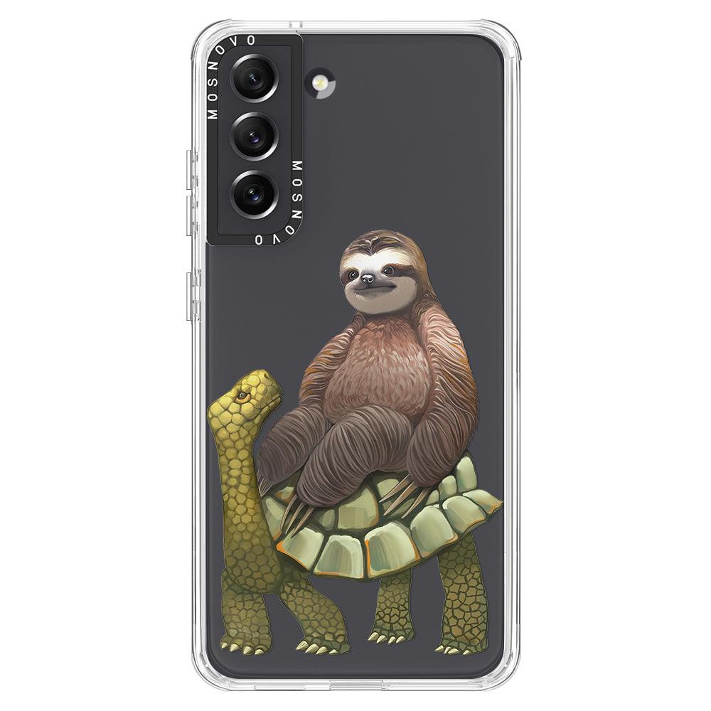 Sloth Turtle Phone Case - Samsung Galaxy S21 FE Case - MOSNOVO