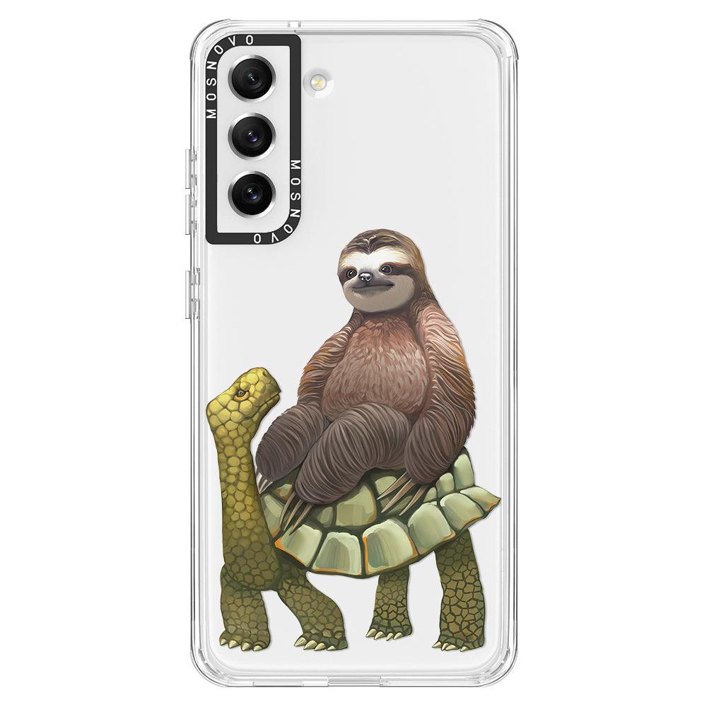 Sloth Turtle Phone Case - Samsung Galaxy S21 FE Case - MOSNOVO